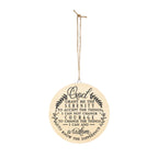 Serenity Prayer Round Wood Sign | Spiritual Wall Decor