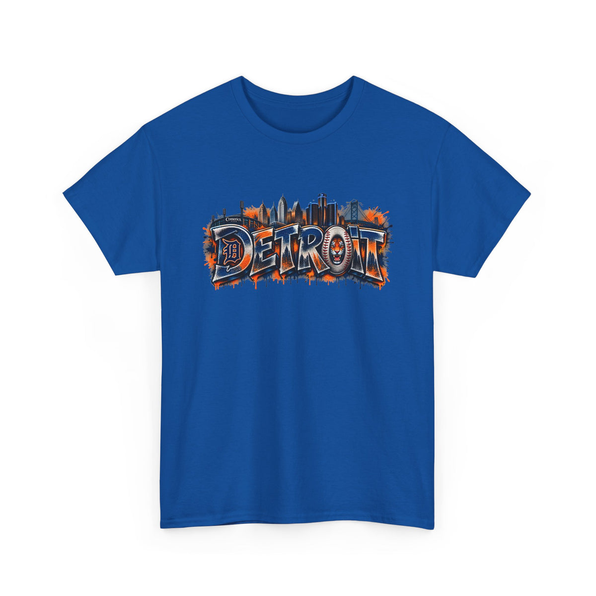 Detroit skyline graffiti T-Shirt | city skyline tee, urban street art