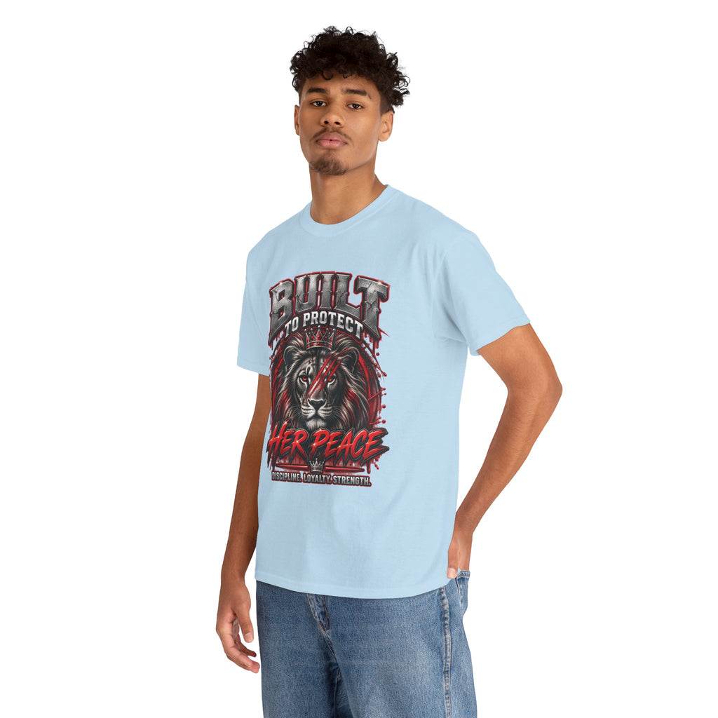 Built to Protect Her Peace Couples Graphic T-Shirt