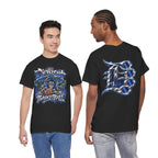 Detroit Basketball Lion Graphic Tee | City Streetball Detroit D Logo
