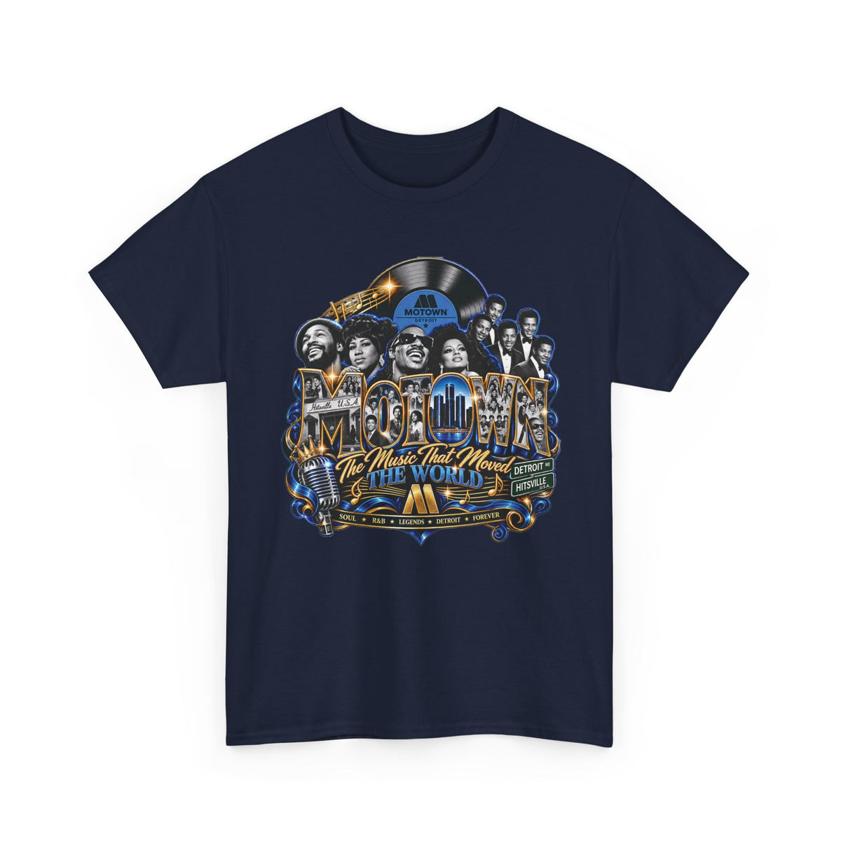 Motown Legends Tee | Detroit Graffiti Back