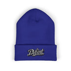 Detroit Graffiti Script Beanie | Embroidered Cuffed Beanie