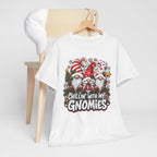 Chillin' With My Gnomies T-Shirt | Christmas Gnome Trio Tee