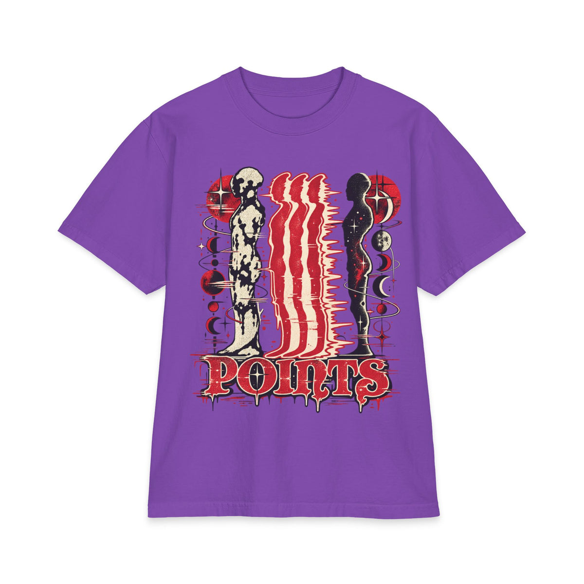 Three Points Tour Graphic Short Sleeve | Band Tee, Red Black Vintage