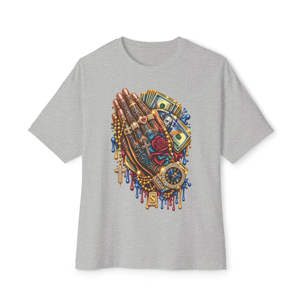 Praying Hands with Money Shirt | Graphic Tee