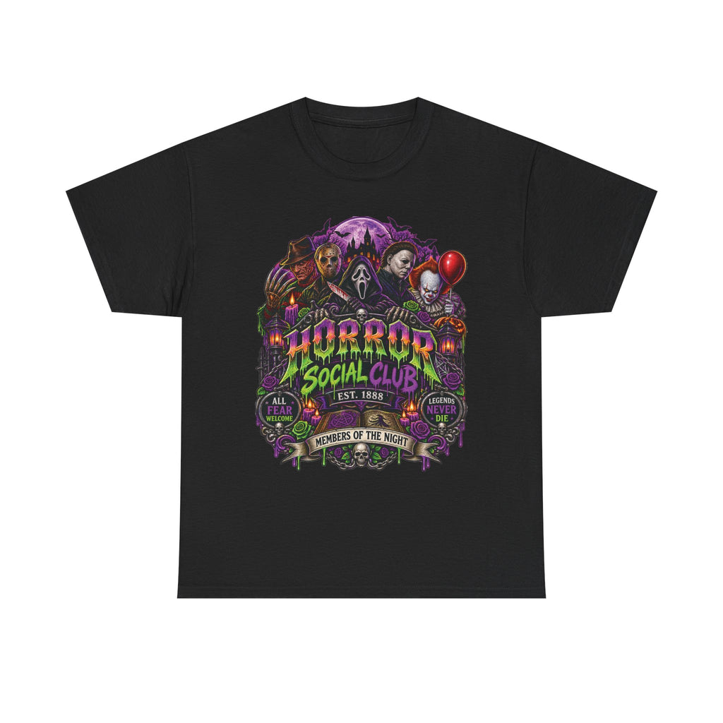 Horror Social Club Tee | Horror Movie Characters, Pennywise, Michael Myers
