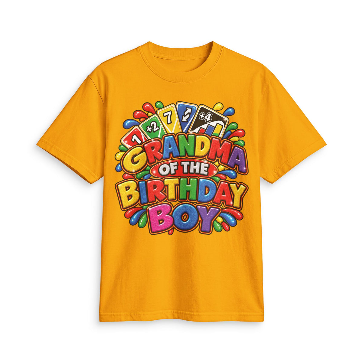Grandma of the Birthday Boy T-Shirt | Colorful Birthday Design