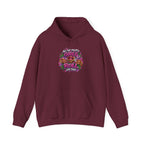 Girls Who Rock Roll Skate Hoodie | Retro Neon Skate Graphic