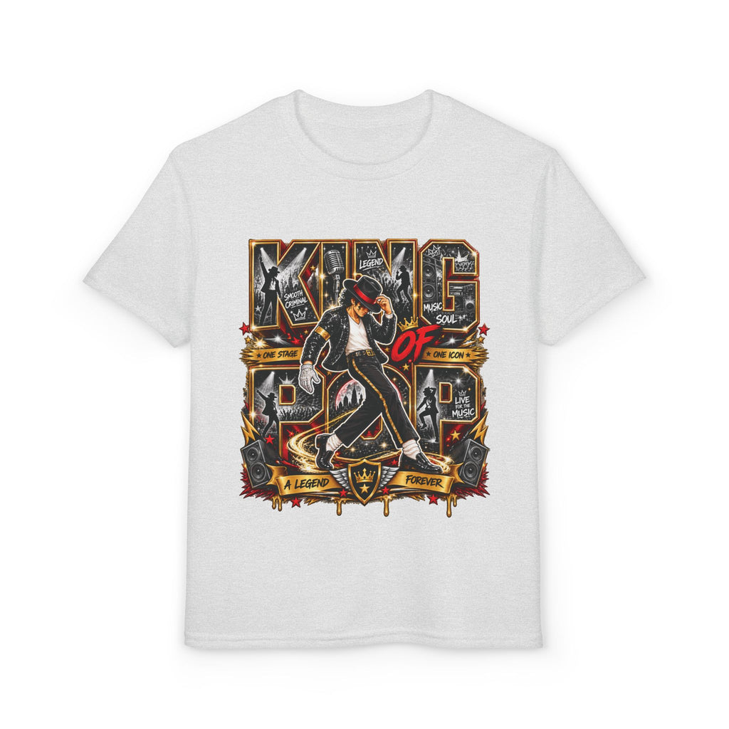 King of Pop Michael Jackson design Youth T-Shirt | Retro Music Dance Tee