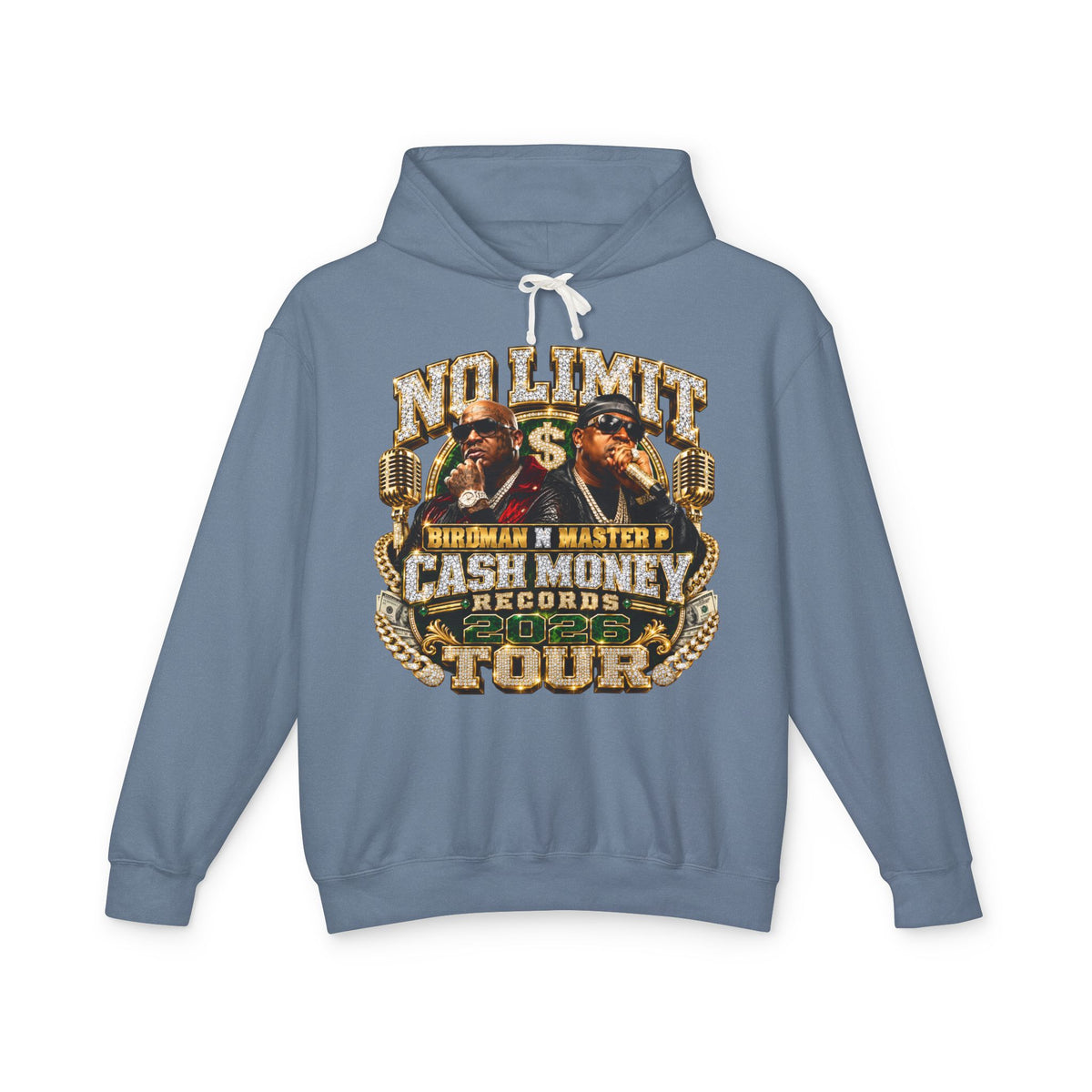 No Limit Cash Money Tour Hoodie | Vintage Rap Tour Graphic Hoodie