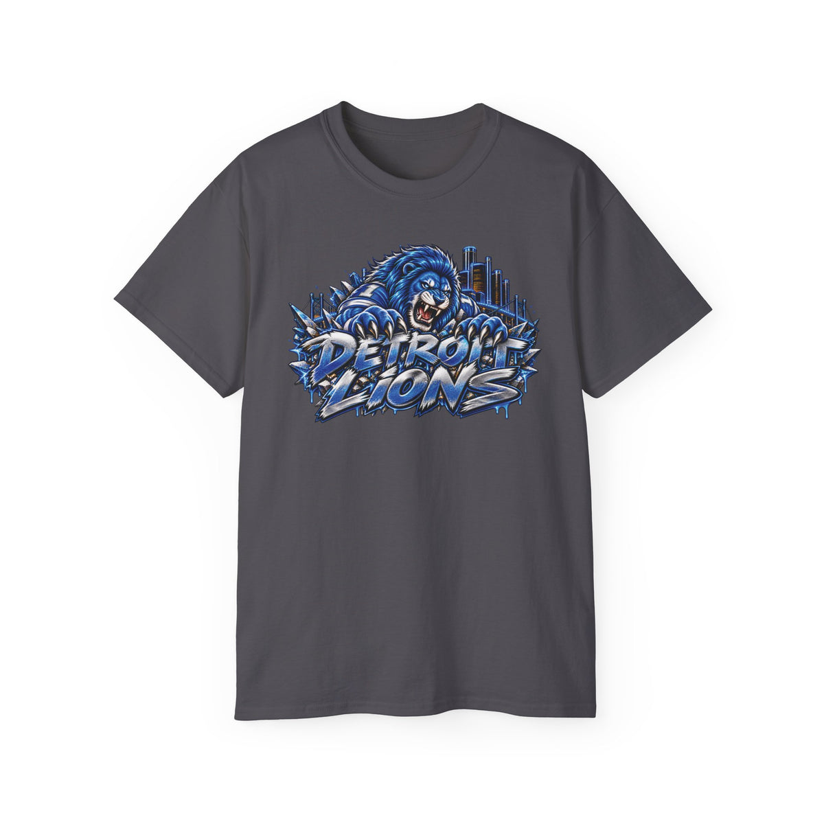 Detroit Lion graphic tee | I Bleed Blue go Lion shirt