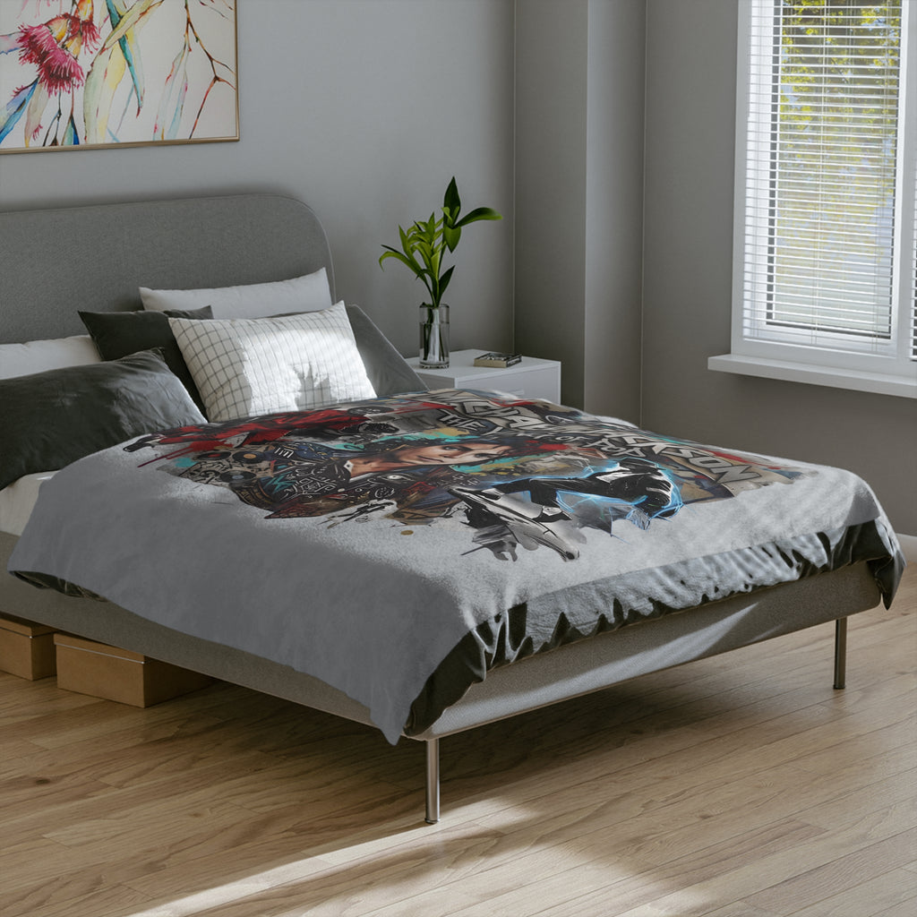 Michael Jackson The King of Pop Blanket | Velveteen Microfiber Throw