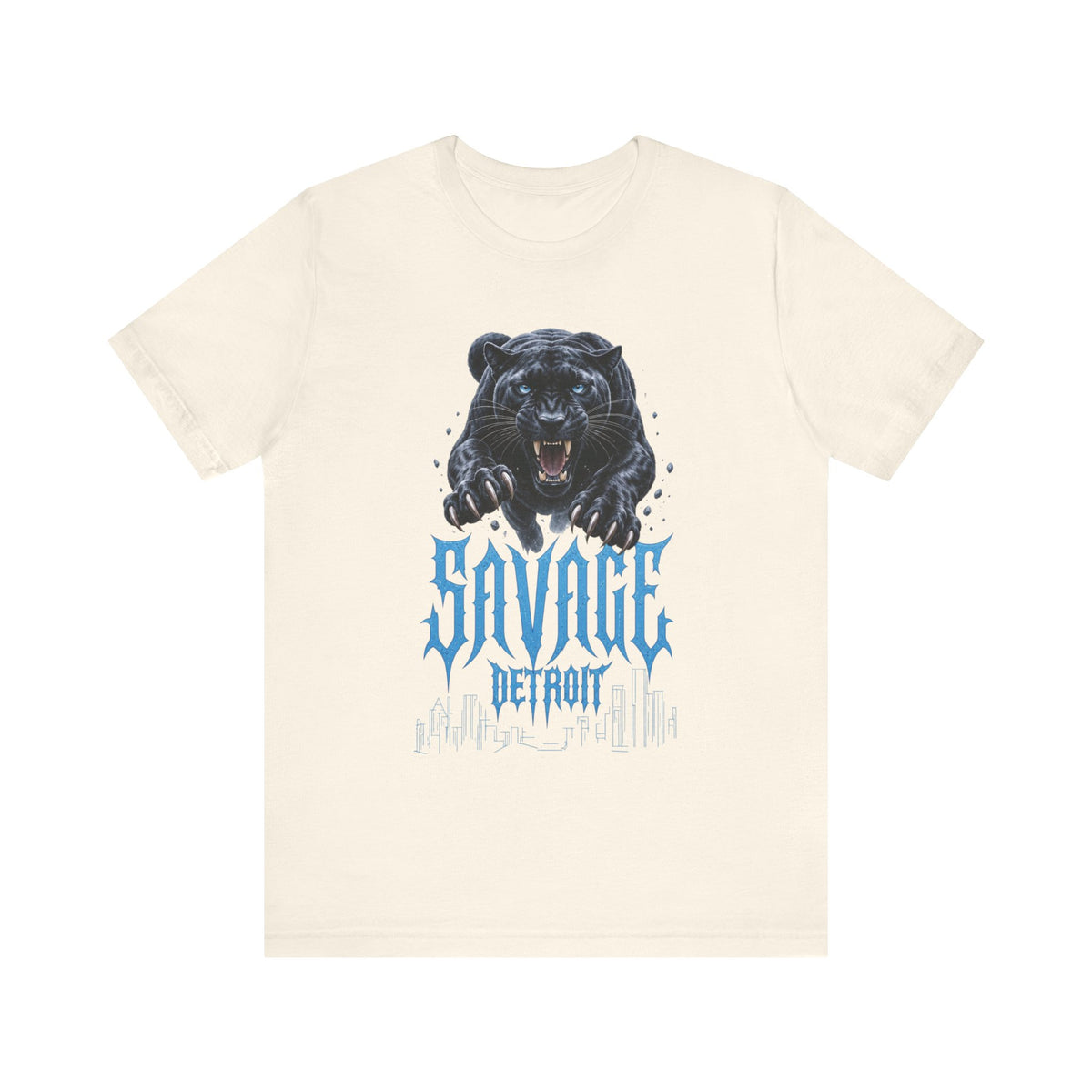 Savage Panther Detroit T-Shirt | Black Panther Graphic Tee