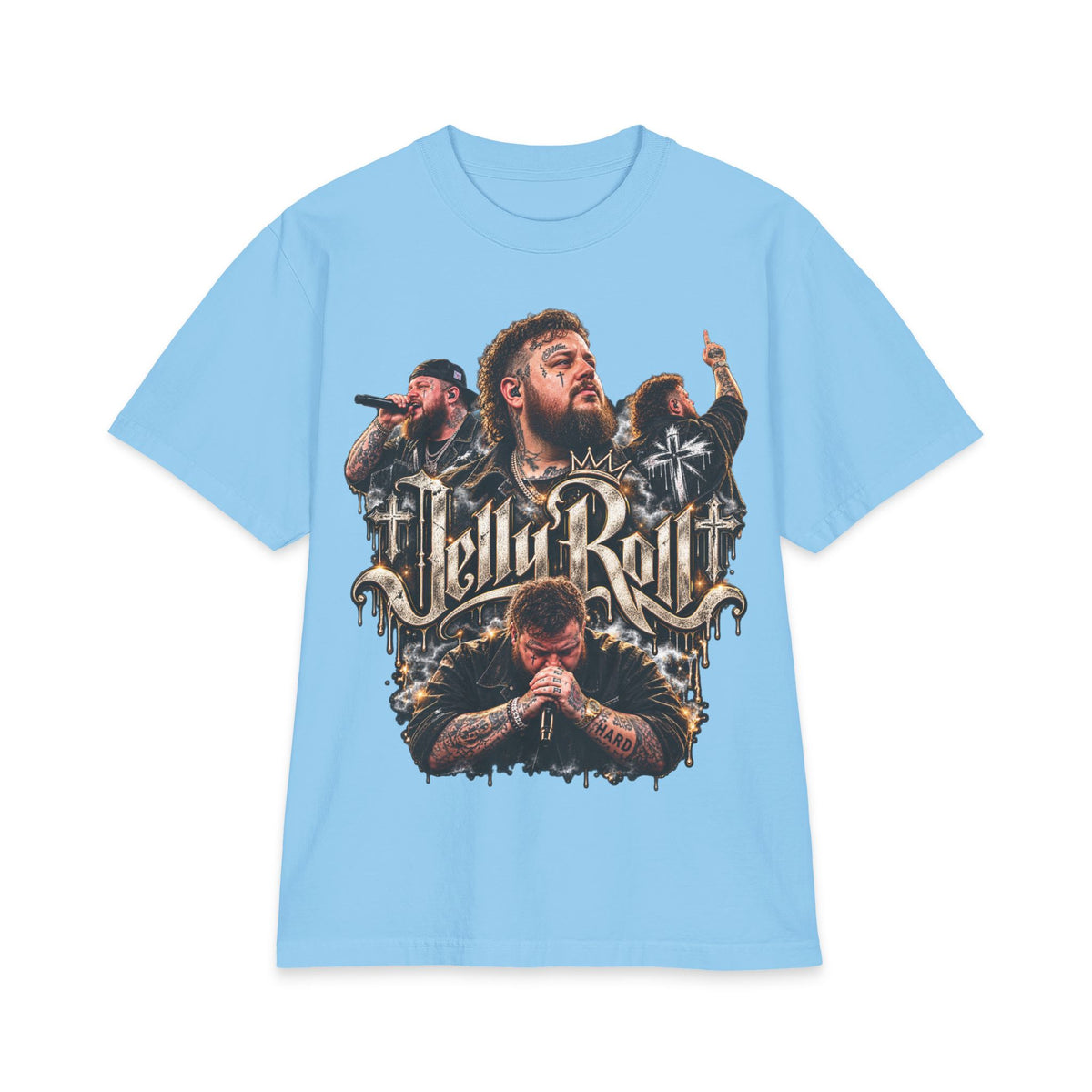 Roll Jelly band portrait T-Shirt | rock country tour tee