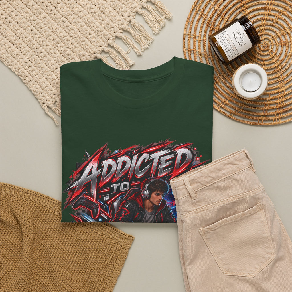 Addicted to Gaming Graphic T-Shirt