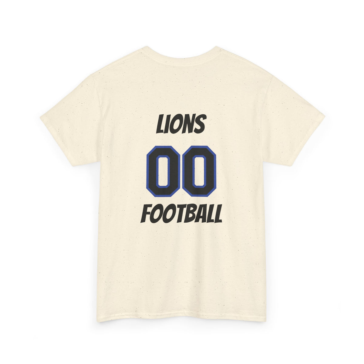 Detroit Lion Rider T-Shirt | Football Team Graphic Tee, Blue Mascot