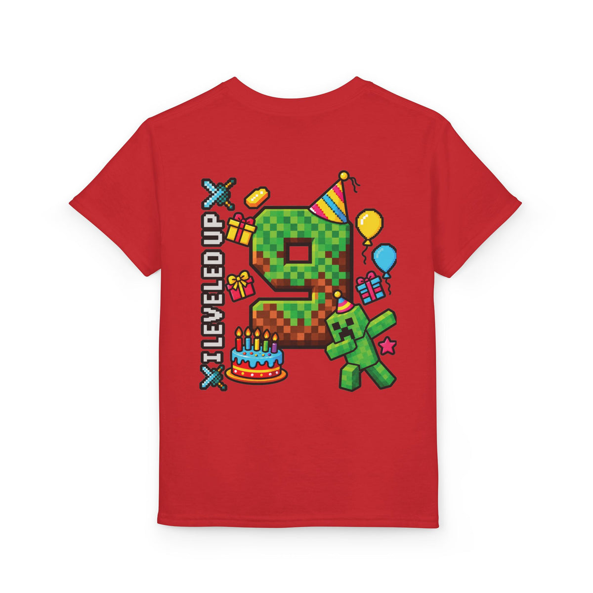 Minecraft Birthday Youth T-Shirt – “Bruh, It’s My Birthday” Gamer Party Tee