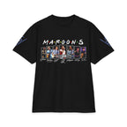 Maroon 5 band photo collage T-Shirt | Tour style sleeve logo