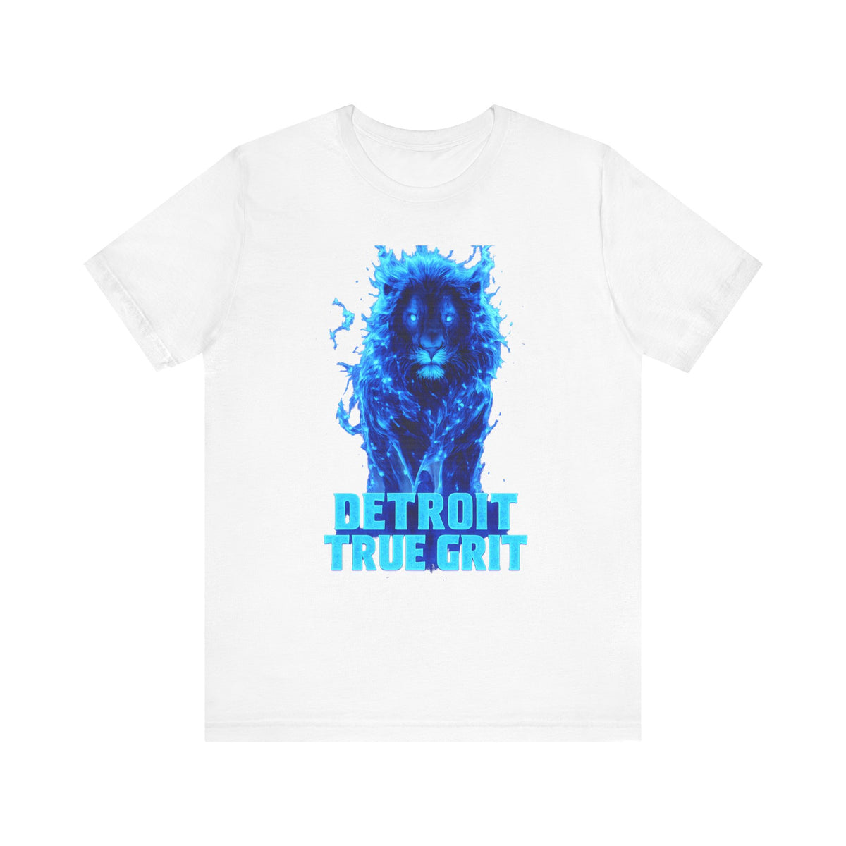 Blue Lion Detroit True Grit T-Shirt | City Pride, Athletic Graphic