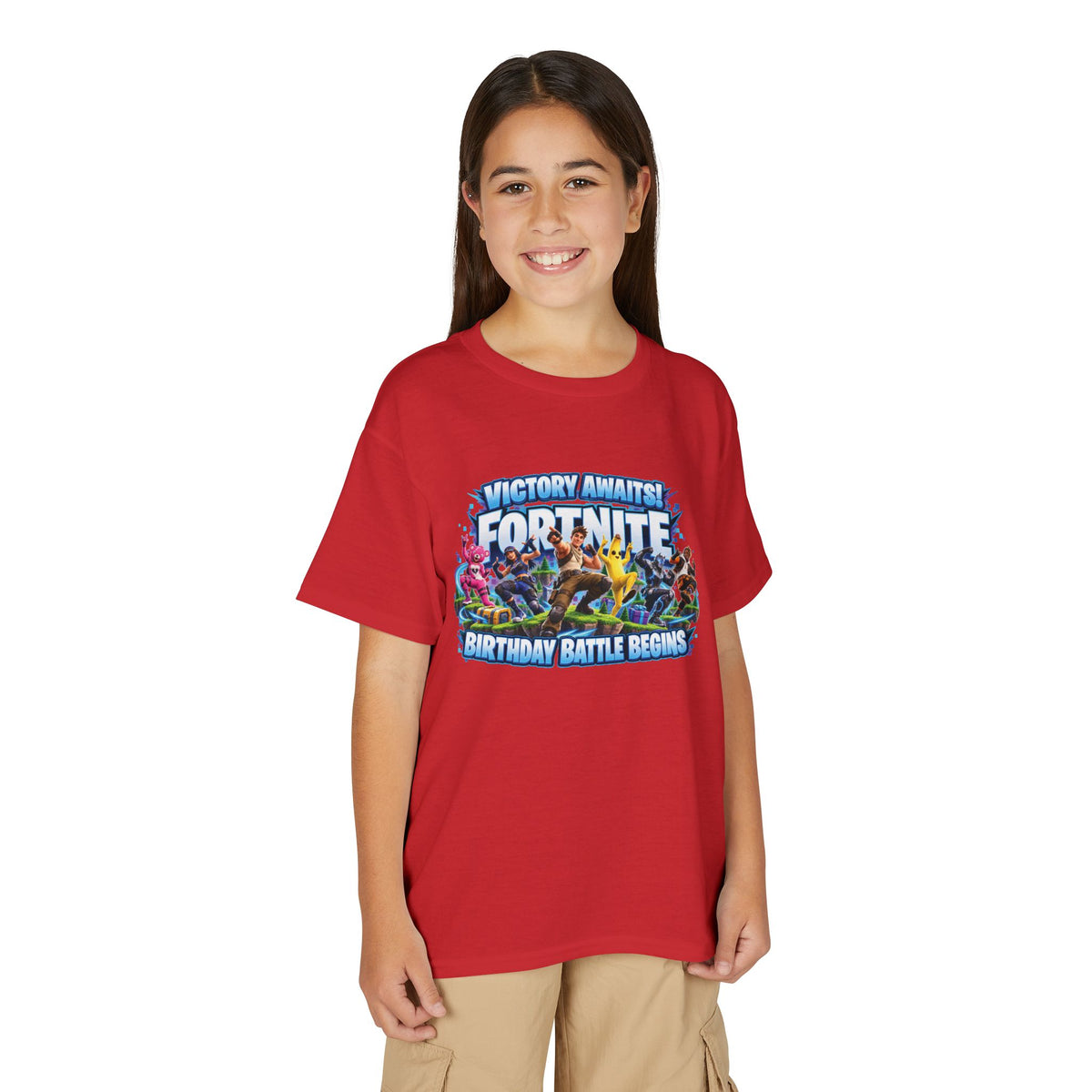 Fortnite Birthday Battle Begins Youth T-Shirt – Custom Number 12