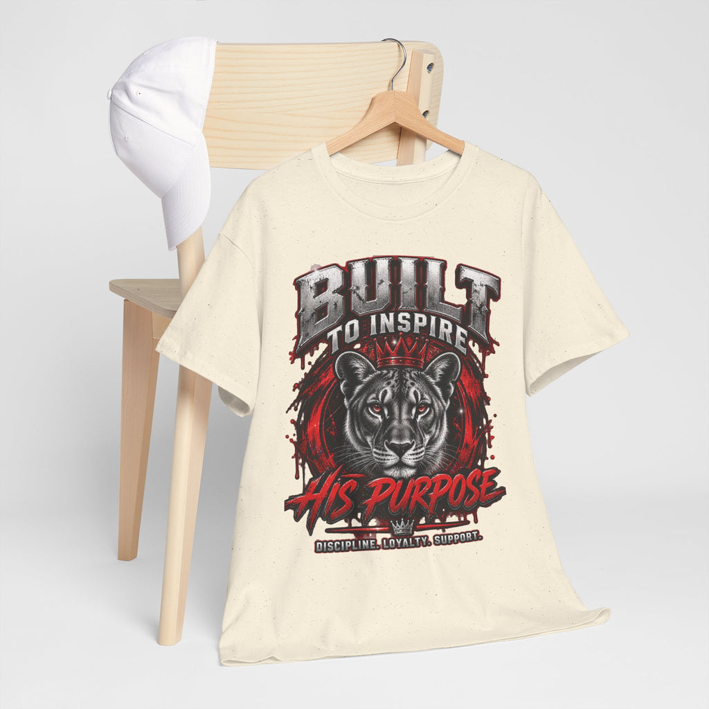 Built to Inspire His Purpose Couples Tiger Graphic T-Shirt