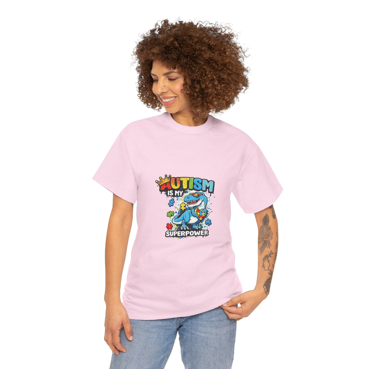 Autism Is My Superpower T-Shirt | Puzzle Piece Shark Design