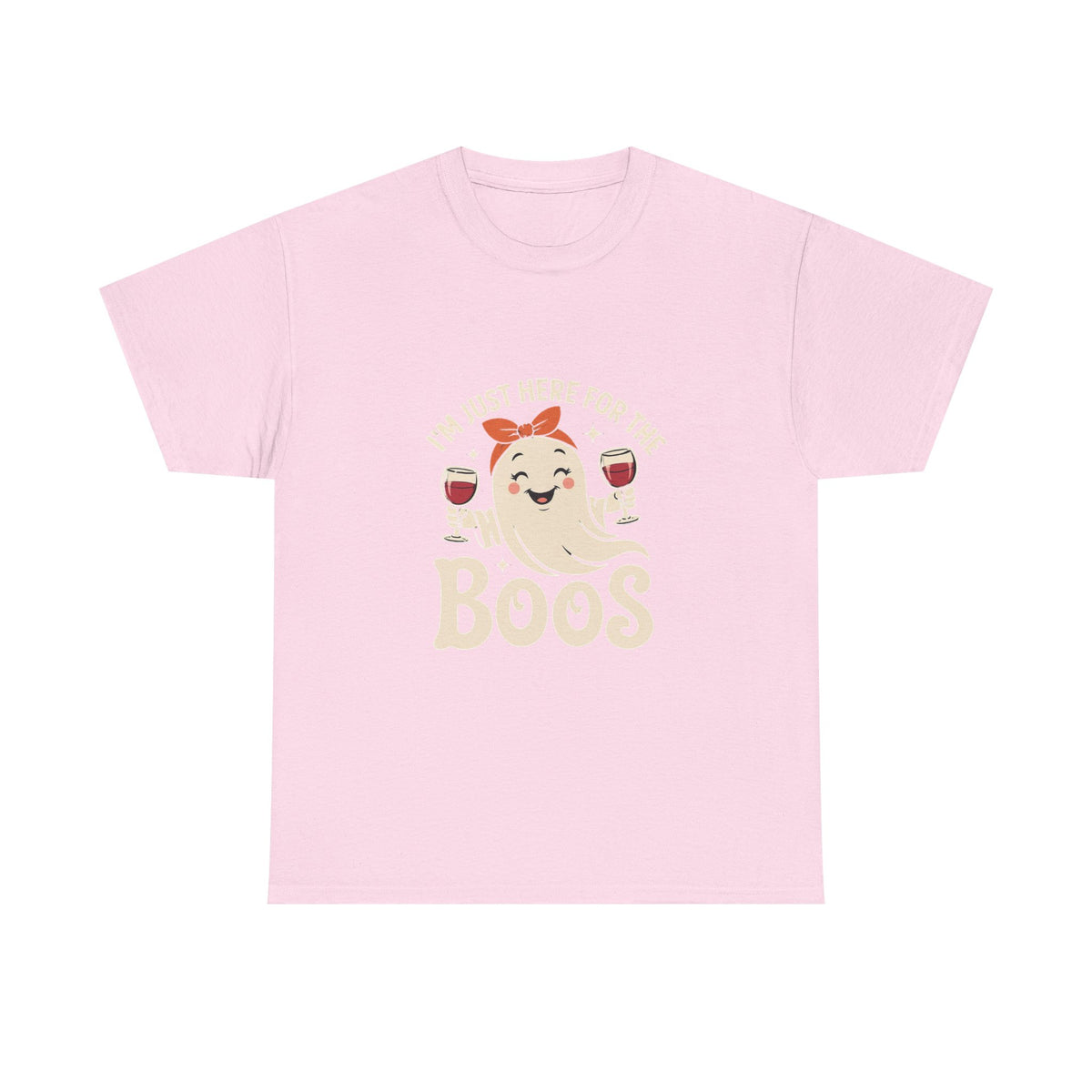 Rosie Ghost with Wine Boos T-Shirt | Halloween Wine Lover Tee