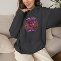 Girls Who Rock Roll Skate Hoodie | Retro Neon Skate Graphic