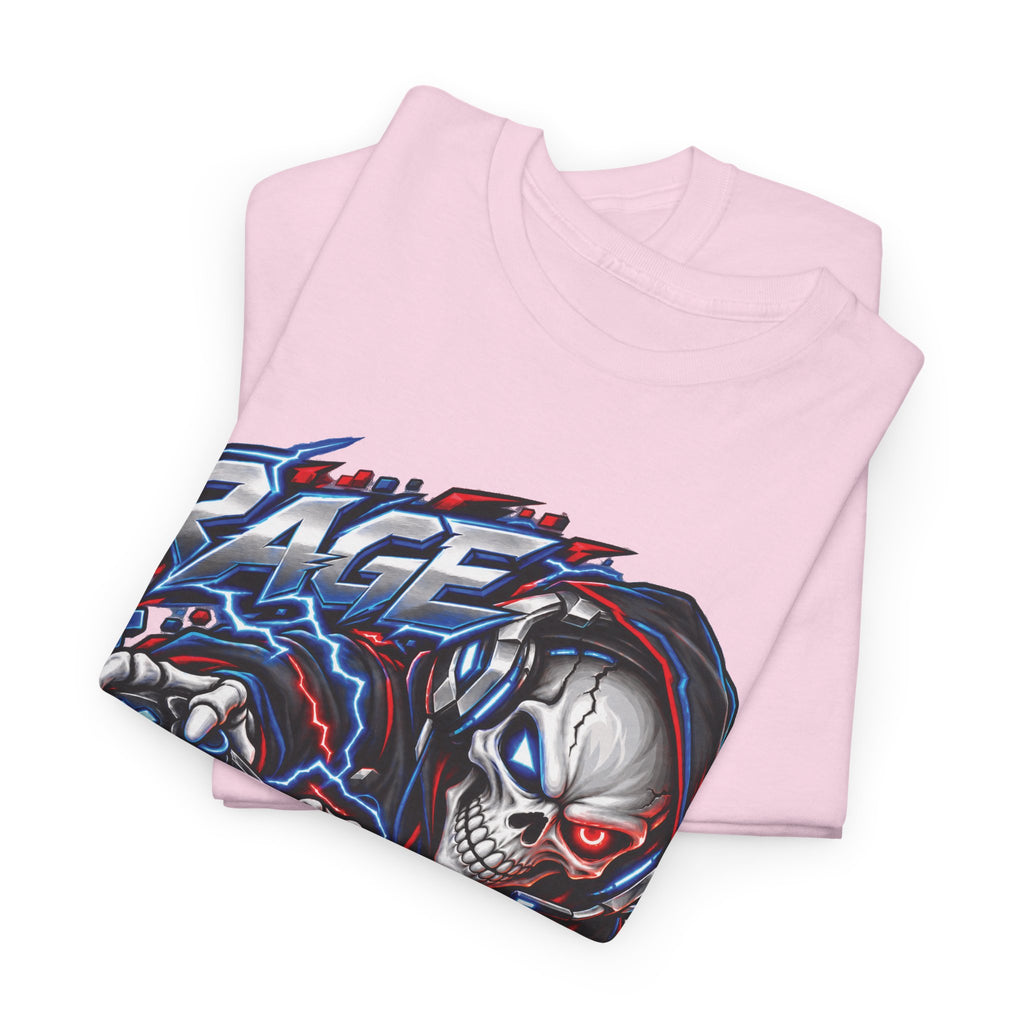 Rage Mode Gamer Skull Graphic T-Shirt