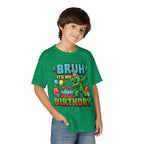 Minecraft Birthday Youth T-Shirt – “Bruh, It’s My Birthday” Gamer Party Tee