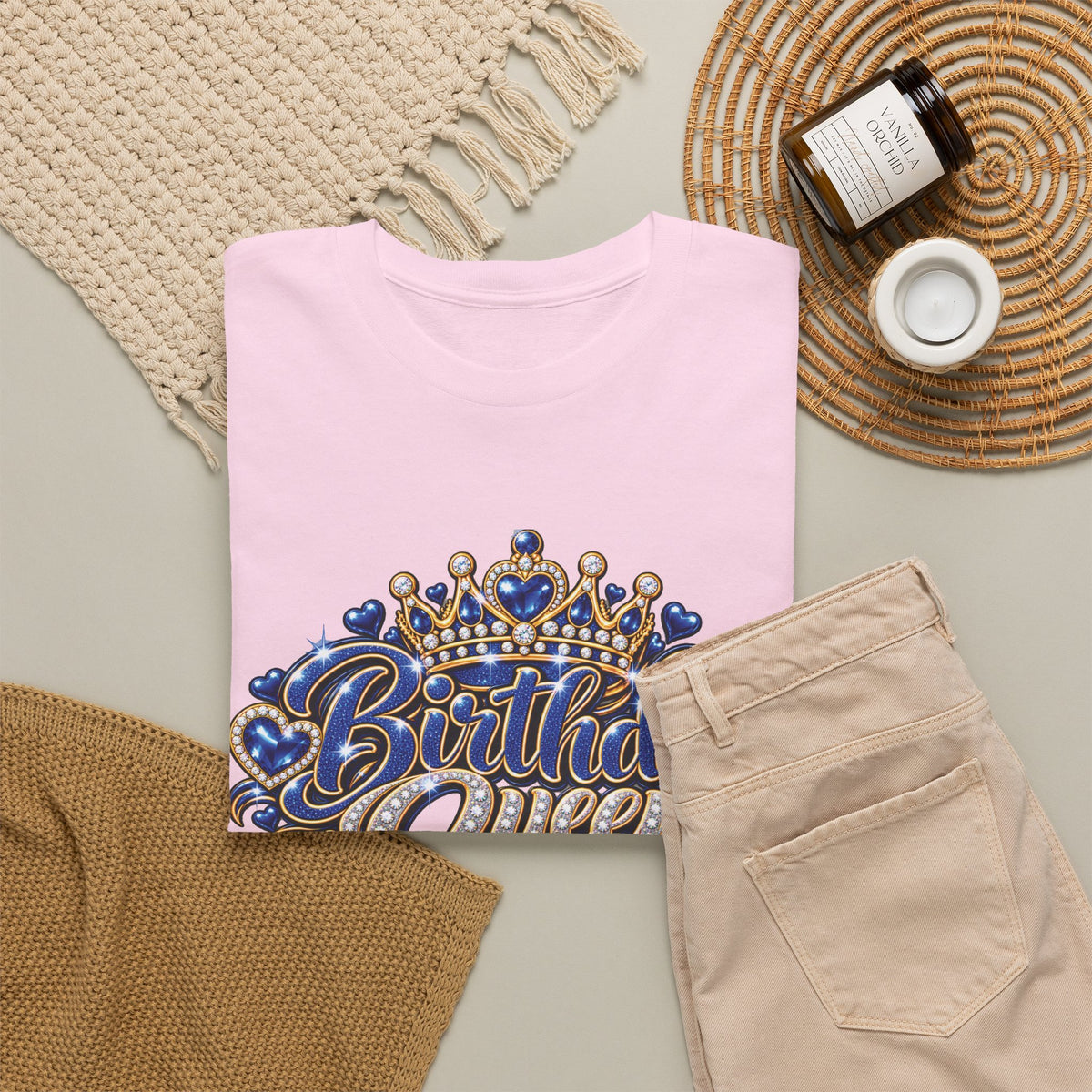 Birthday Queen Crown Graphic T-Shirt
