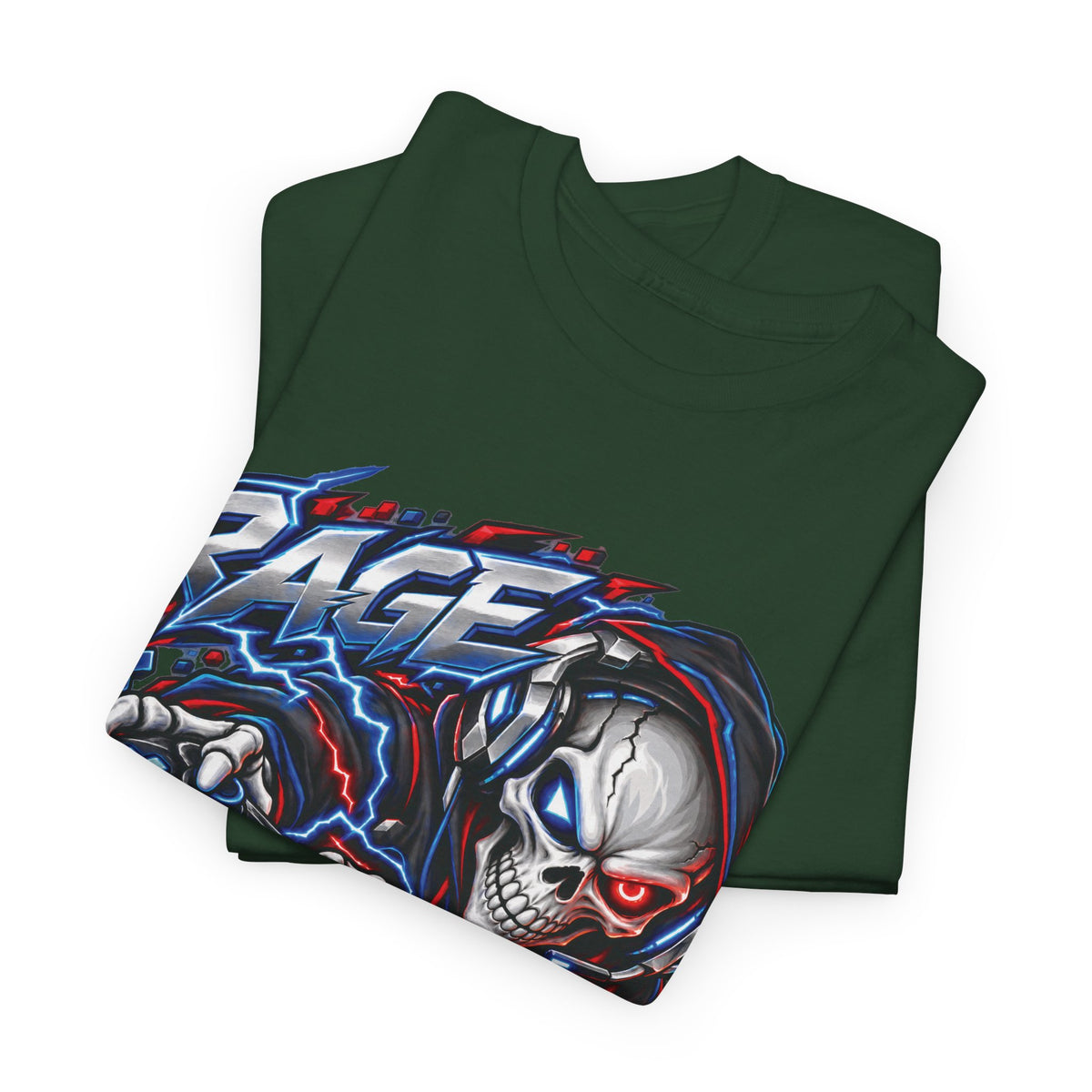 Rage Mode Gamer Skull Graphic T-Shirt