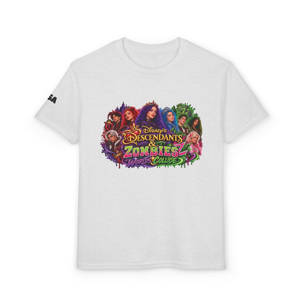Zombies Characters Youth T-Shirt | Descendants Zombies Design