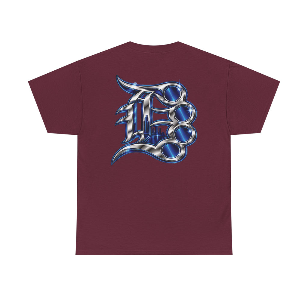 Detroit Basketball Lion Graphic Tee | City Streetball Detroit D Logo