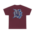 Detroit Basketball Lion Graphic Tee | City Streetball Detroit D Logo