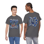 Detroit Basketball Lion Graphic Tee | City Streetball Detroit D Logo