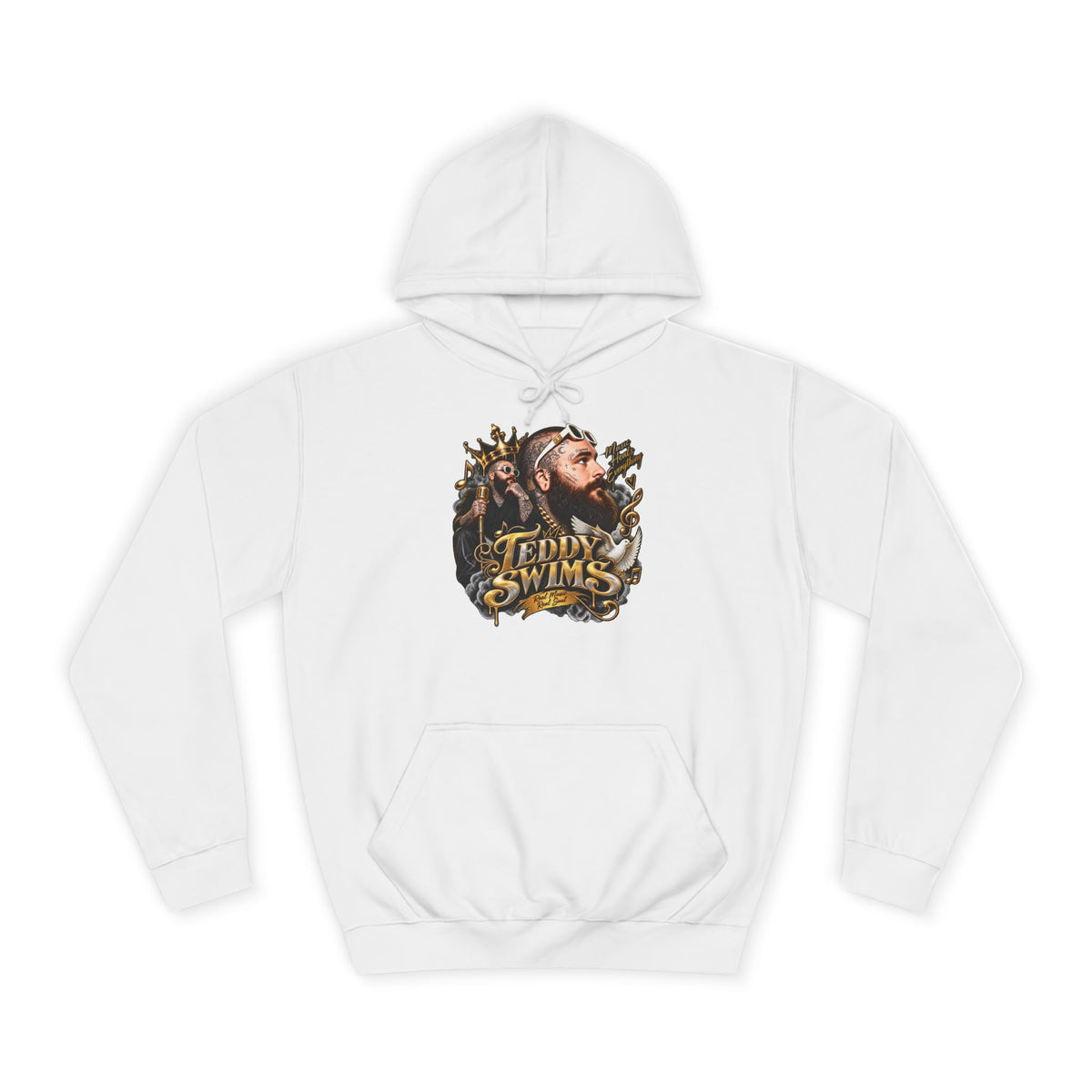Teddy Swims Portrait Hoodie | Retro Floral Music Artist Logo