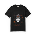 Momster Skull with Messy Bun T-shirt | Halloween Spooky Season Survivor