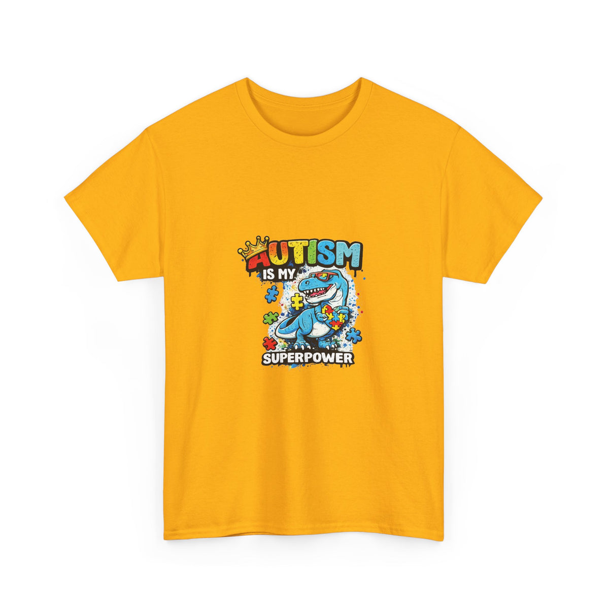 Autism Is My Superpower T-Shirt | Puzzle Piece Shark Design