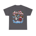 Merry Christmas Dancing Ornaments T-Shirt | Festive Snowflakes Holiday Tee