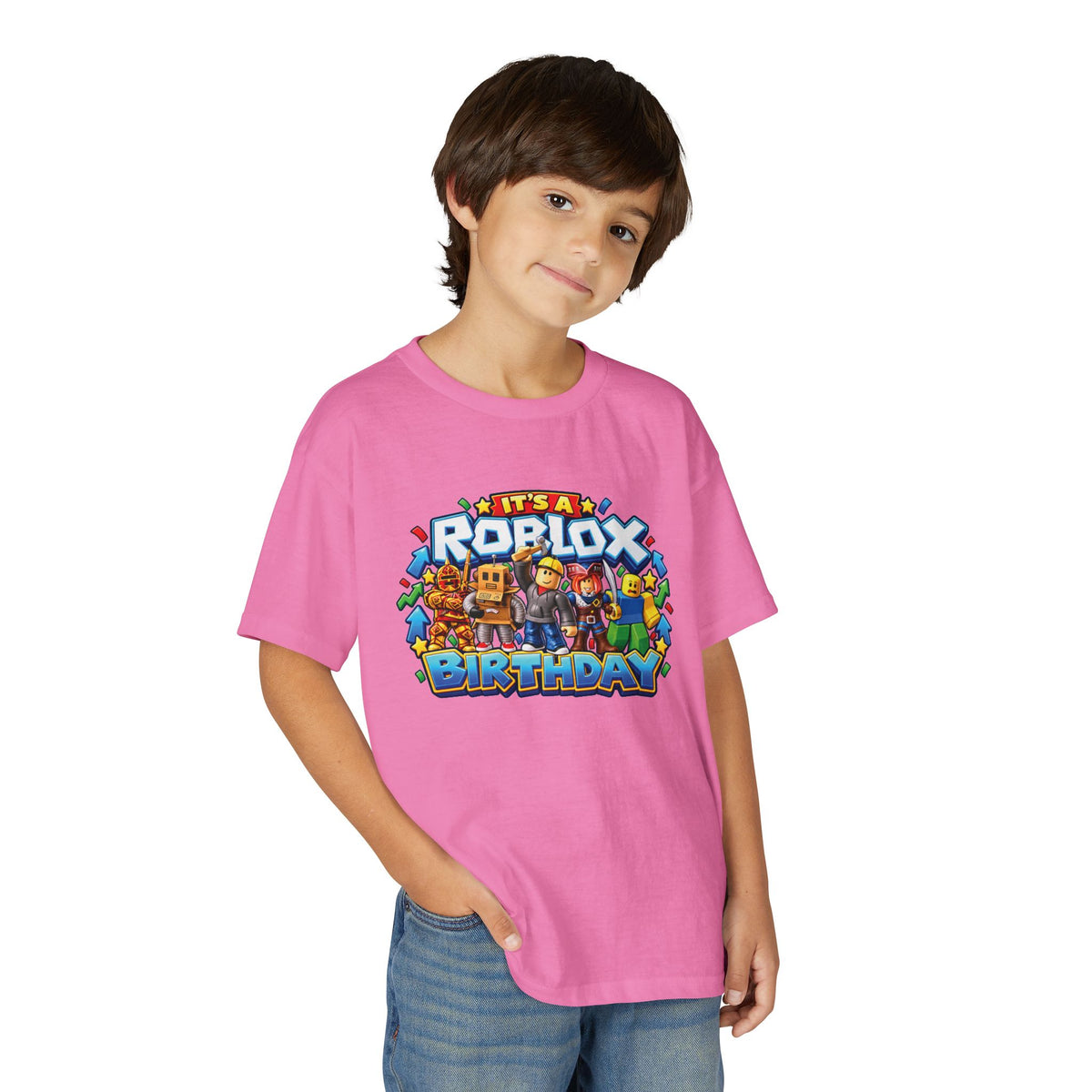 Roblox Birthday Youth T-Shirt – Leveling Up to 8 Gamer Birthday Shirt