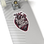 Anatomical Heart "Follow Your Instincts" Sticker | Kiss-Cut Sticker