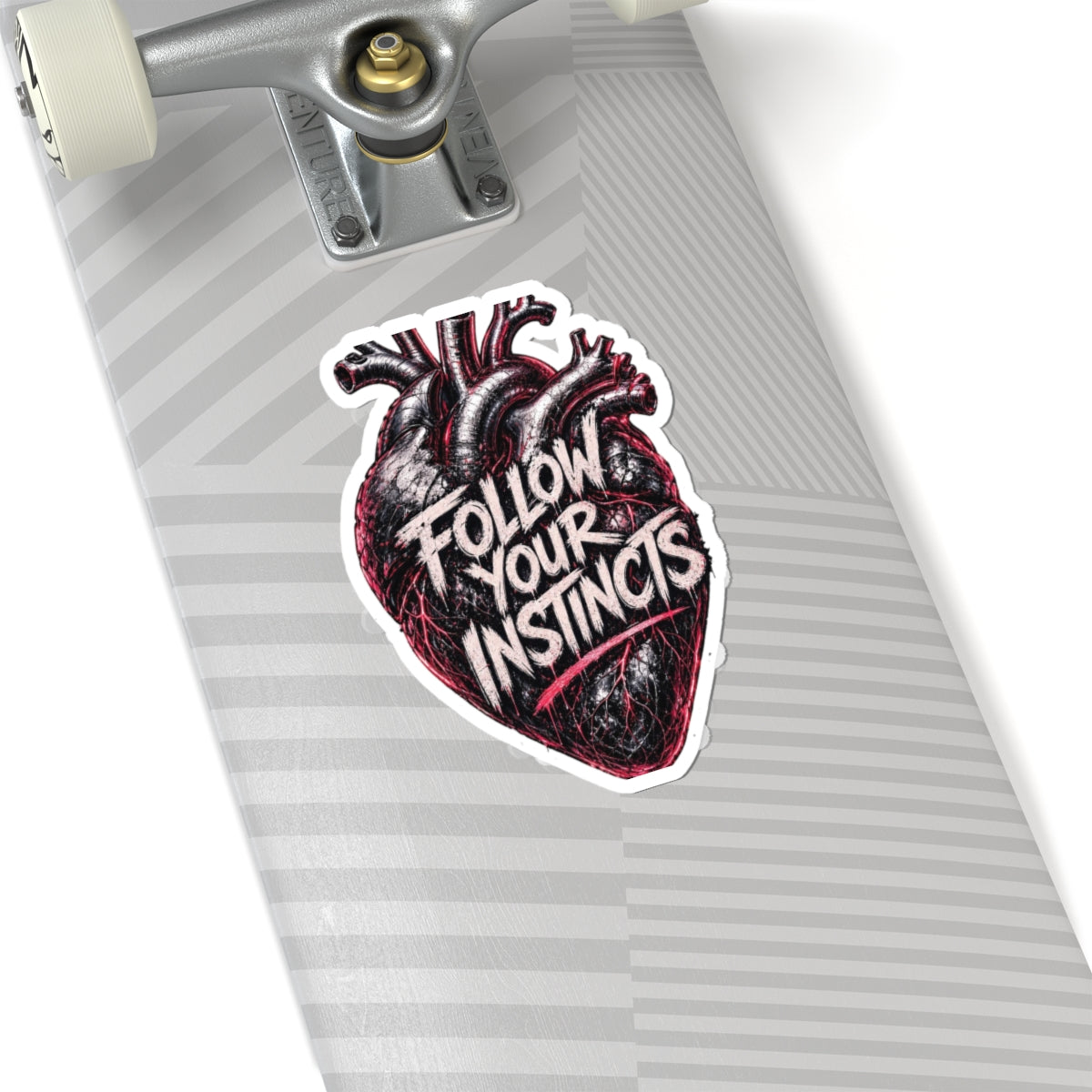 Anatomical Heart "Follow Your Instincts" Sticker | Kiss-Cut Sticker