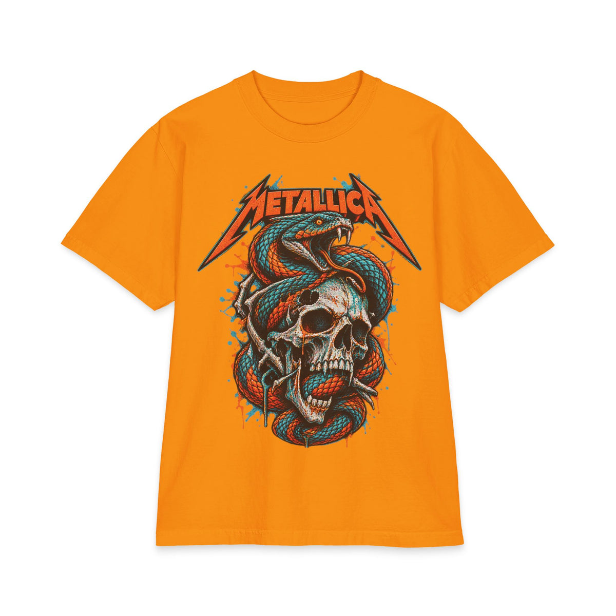 Metallica Snake and Skull T-Shirt | Band Graphic Tee