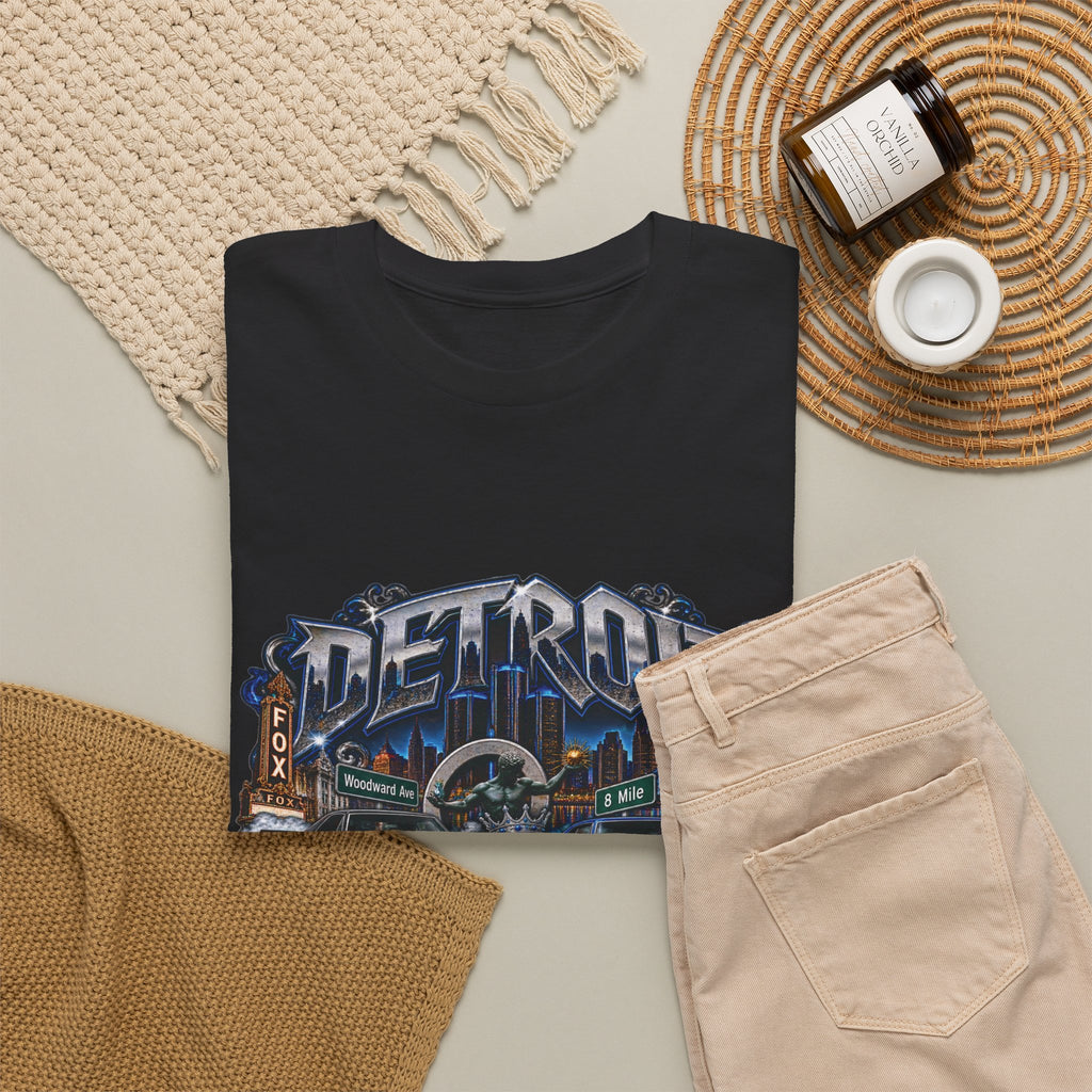 Detroit Muscle Car Tee | Vintage Hot Rod Illustration, Garage Scene
