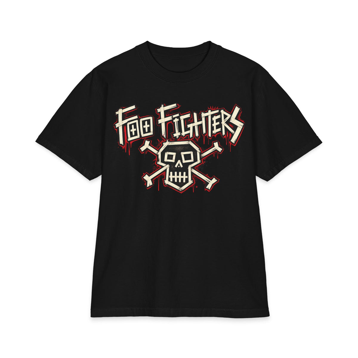 Foo Fighters Skull Logo T-Shirt | Rock Band Graphic Tee