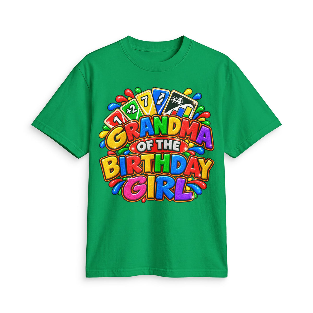 Grandma of the Birthday Girl T-Shirt | Colorful Birthday Design