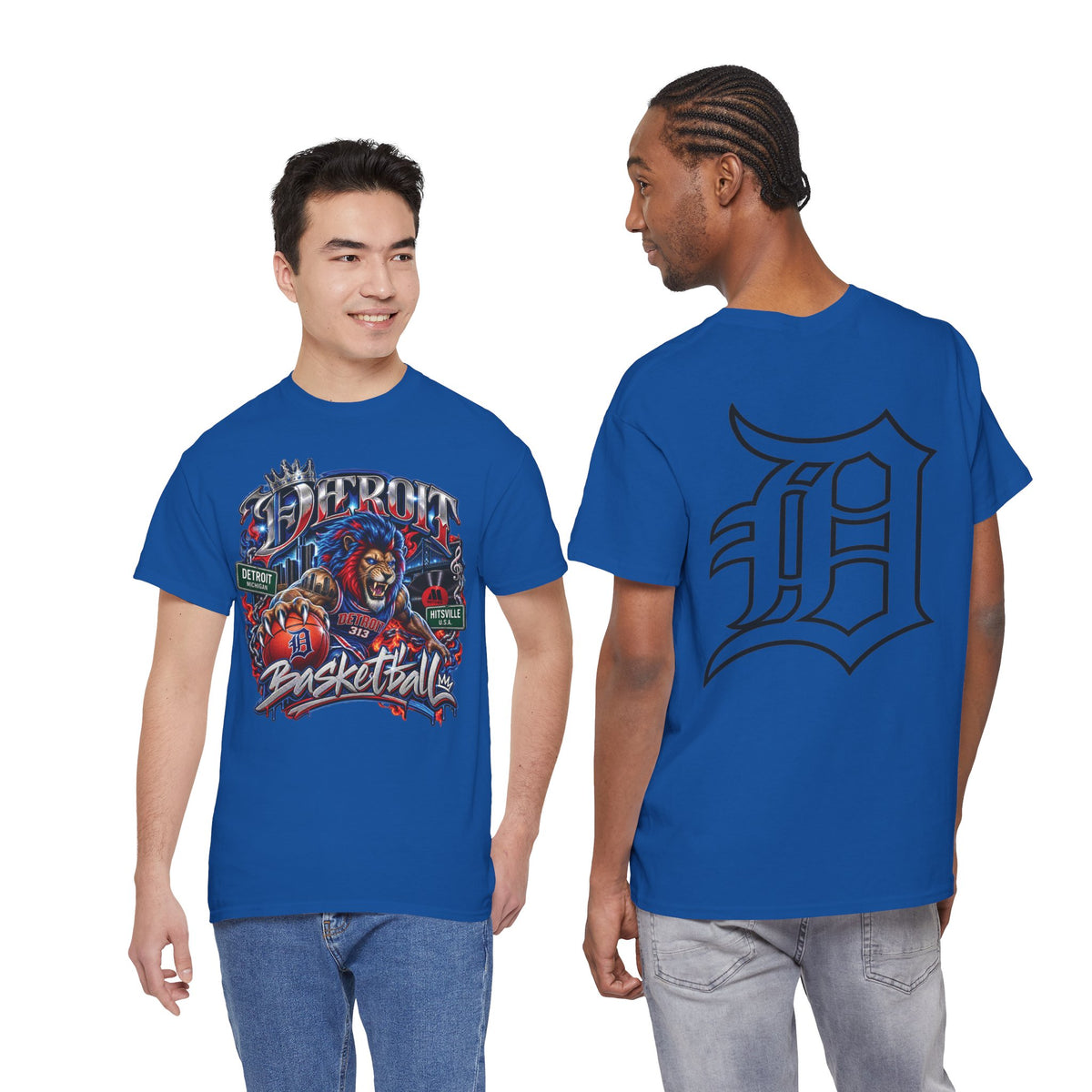 Detroit Basketball Tee | Motor City D Logo Shirt, Basketball Graphic