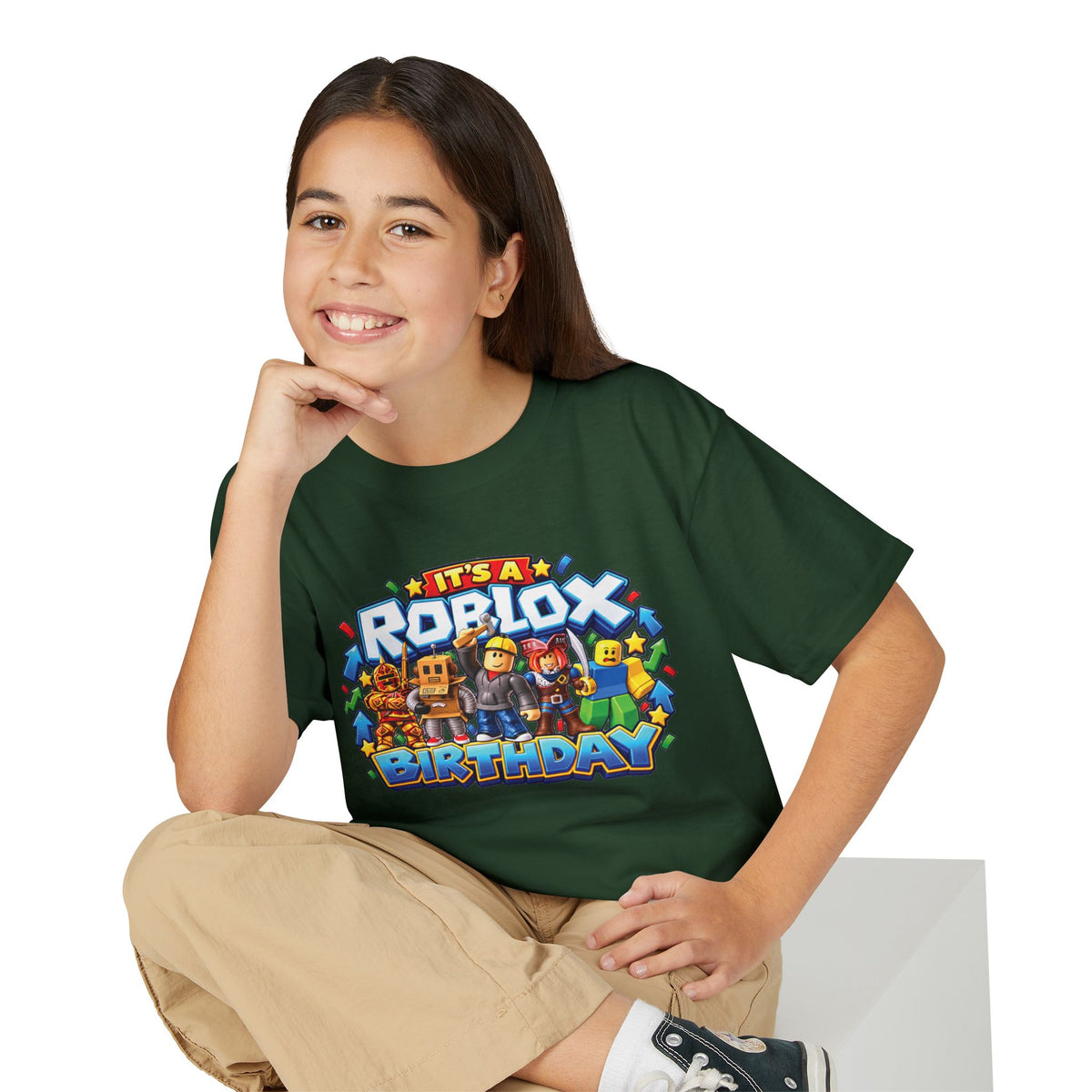Roblox Birthday Leveling Up 9 Youth T-Shirt
