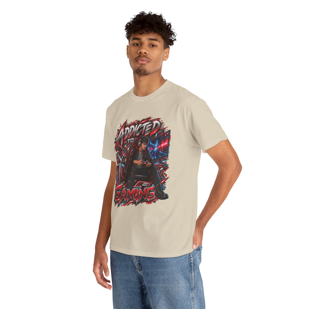 Addicted to Gaming Graphic T-Shirt